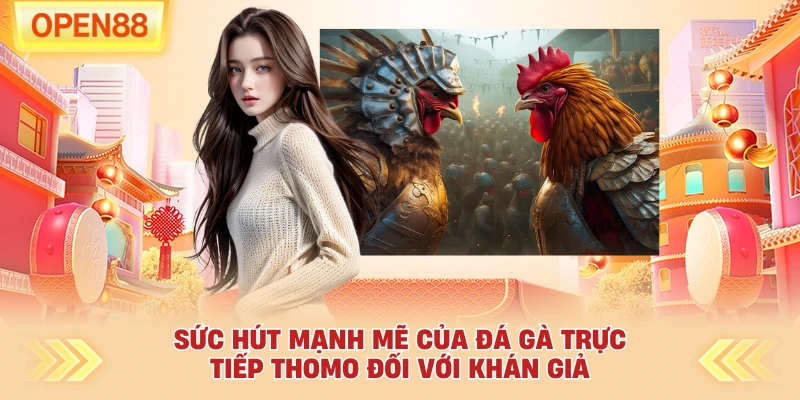 Sức hút mạnh mẽ của đá gà trực tiếp thomo đối với khán giả